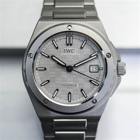 iwc ingenieur titanio|iwc ingenieur 40 green dial.